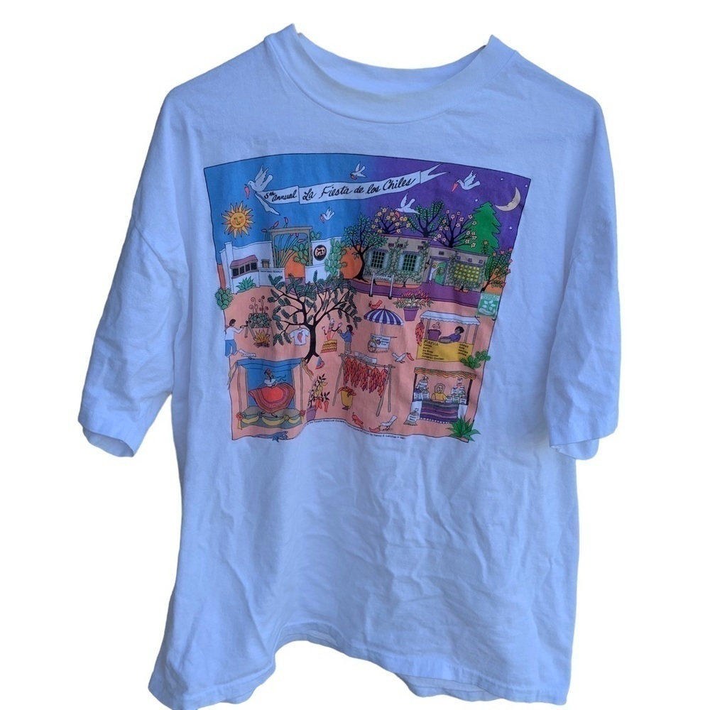 Vintage Tee Shirt 5th Annual La Fiesta de los Chilies 1991 Size XL